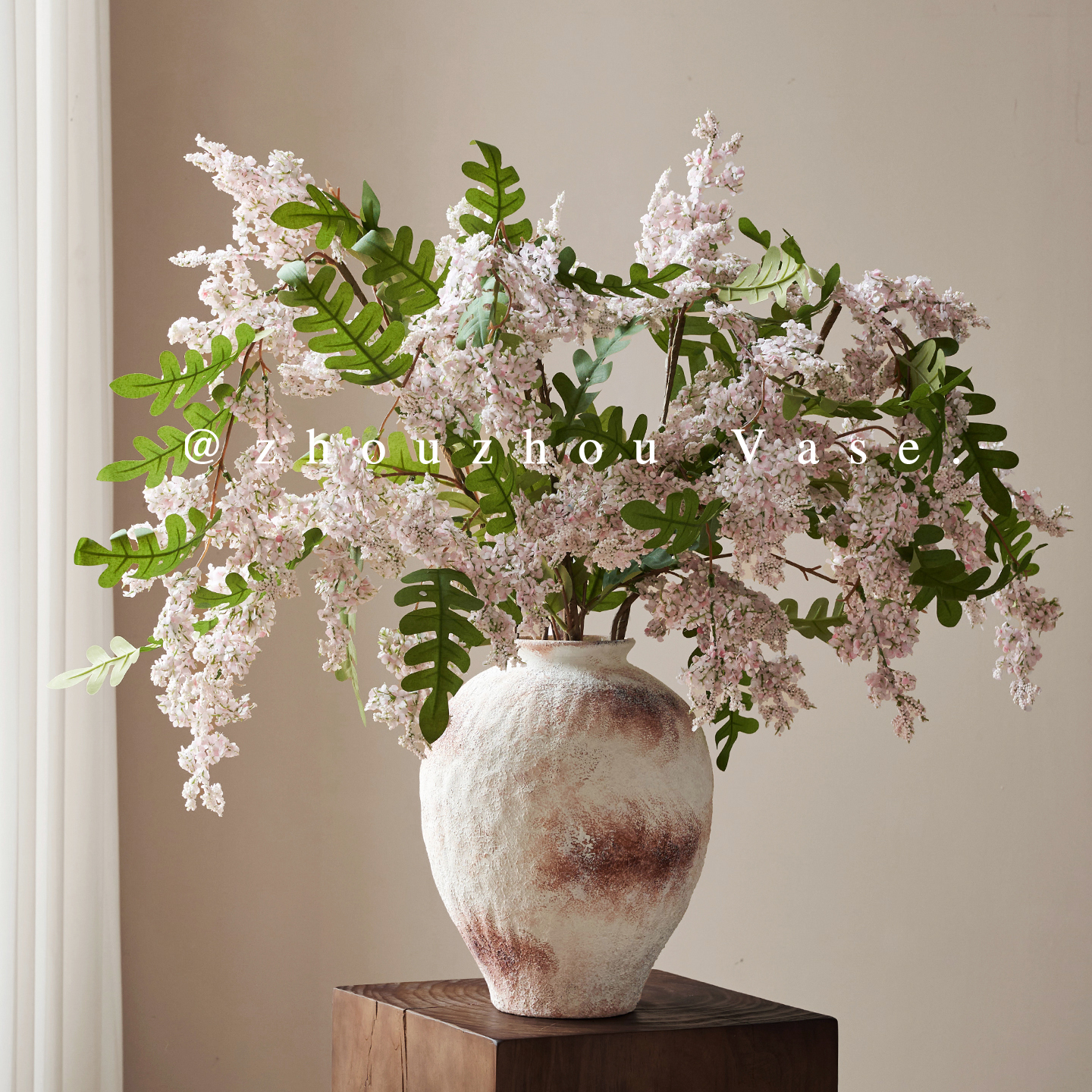 景德镇复古陶瓷花瓶新中式插花水培客厅民宿高级感摆件干花装饰品