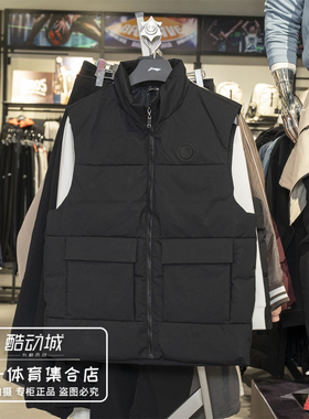 李宁羽绒马甲男子2025冬季新款防泼水鸭绒时尚羽绒马甲AMRV047