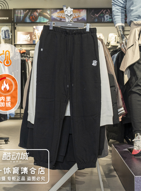 李宁加绒运动裤男2025冬新款反伍BADFIVE束脚保暖宽松卫裤AKLV779