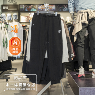 李宁加绒运动裤男2025冬新款反伍BADFIVE束脚保暖宽松卫裤AKLV779