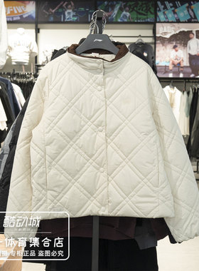 李宁冬季女子立领保暖运动棉服