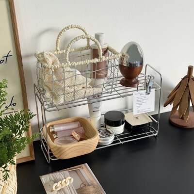 韩国ins浴室置物架不锈钢304卫生间厕所洗漱手台面收纳架厨房多层