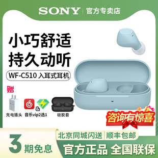 运动长效续航舒适佩戴 C510真无线蓝牙耳机入耳式 SONY 索尼WF