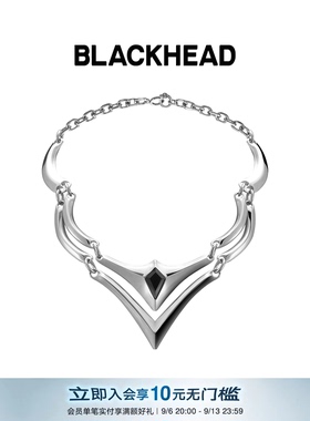 【严浩翔同款】BLACKHEAD/黑头新月骑士系列骑士盔甲双层项链