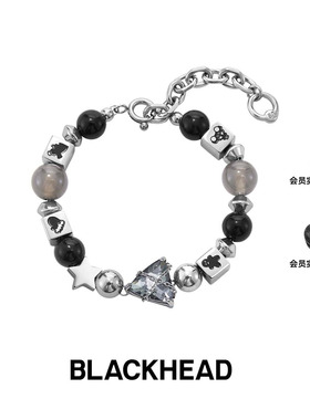 【颜人中同款】BLACKHEAD/黑头圣诞述系列圣诞树串珠手链原创设计