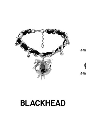 【杨丞琳同款】BLACKHEAD/黑头新款坏浪漫系列穿刺石榴果绑带项链