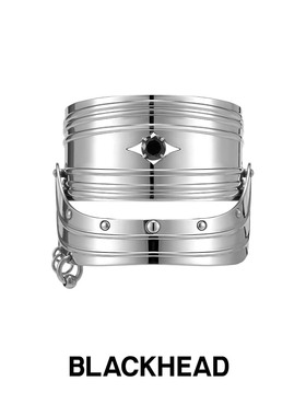 BLACKHEAD/黑头新月骑士系列骑士盔甲双层手镯原创设计新年