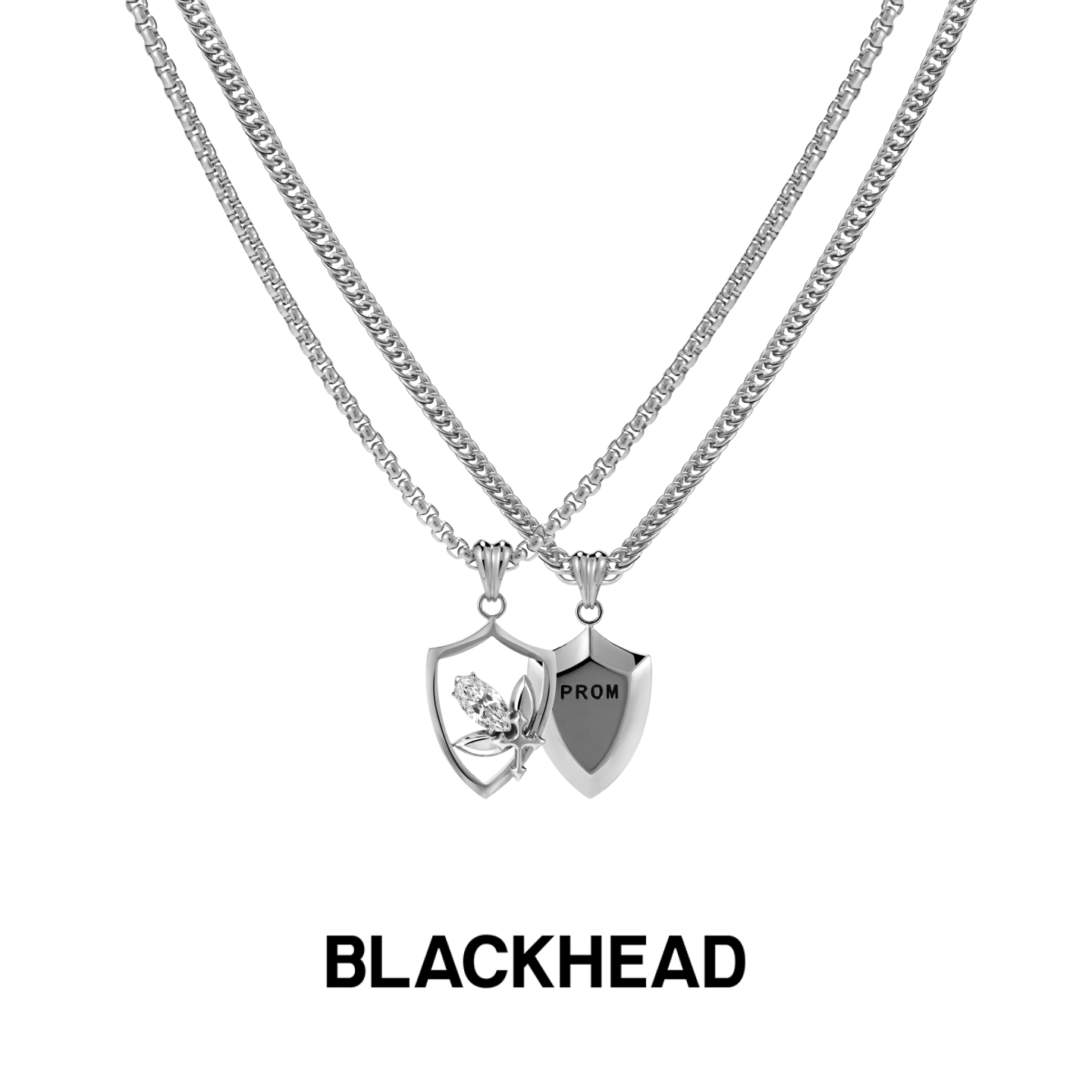 【力丸同款】BLACKHEAD/黑头出逃舞会系列舞会徽章吊牌项链简约新