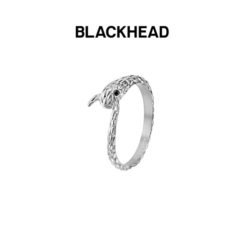 水钻蛇形冷淡风戒指blackhead