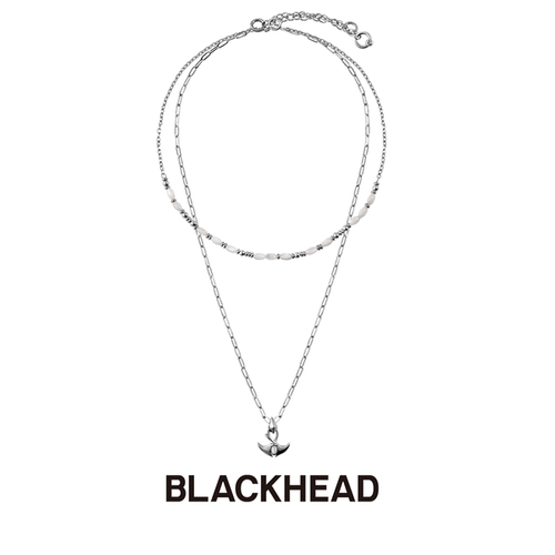BLACKHEAD/黑头深海回响小魔鬼鱼双层项链海洋度假