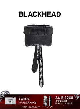 BLACKHEAD/黑头出逃舞会系列牛仔系带空顶帽原创设计个性时尚春