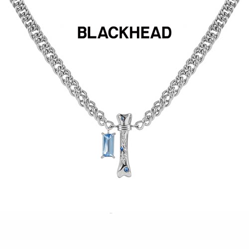 BLACKHEAD情侣双吊坠项链锁骨链