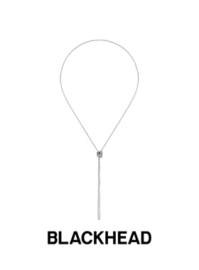 BLACKHEAD/黑头S925银双链抽拉项链原创设计个性时尚新女款