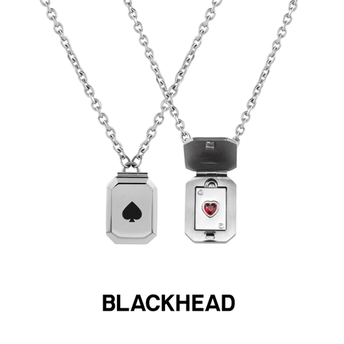 BLACKHEAD情侣新款爱心项链