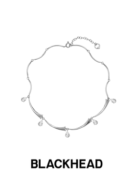 BLACKHEAD/黑头出逃舞会系列花瓣吊坠拼接项链个性简约原创设计新