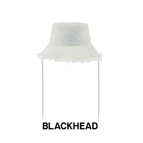 BLACKHEAD水洗牛仔流苏渔夫帽