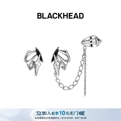 BLACKHEAD可拆卸马眼黑锆耳夹