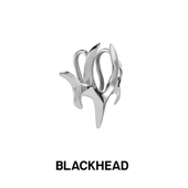 黑头立体造型免穿刺唇饰朋克甜酷 BLACKHEAD 明星石凯同款