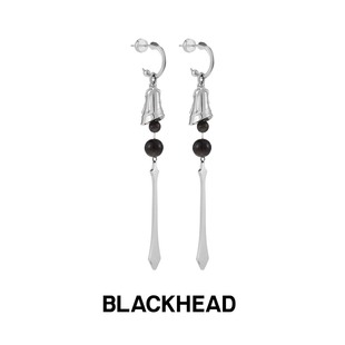 BLACKHEAD/黑头新月骑士系列守护铃长耳钉新年原创设计个性