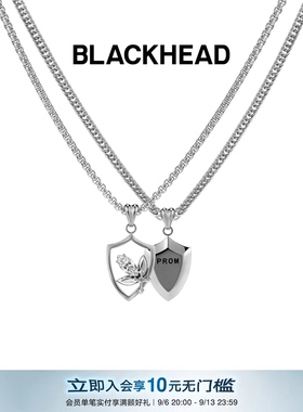 【力丸同款】BLACKHEAD/黑头出逃舞会系列舞会徽章吊牌项链简约新