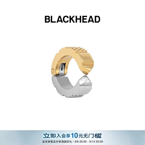 简约拼色免耳夹无耳洞女潮设计师