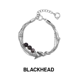 【云旗同款】BLACKHEAD/黑头新月骑士系列守护铃流苏手链新年
