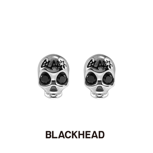 BLACKHEAD 黑頭深海回響海妖黑石朋克耳釘海洋度假夸張 新品