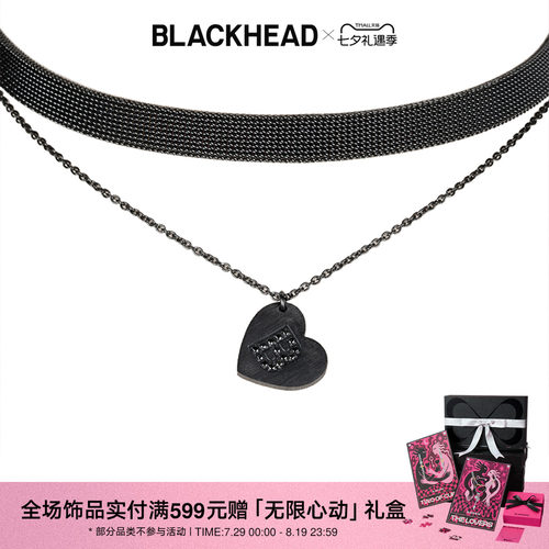 CHOKER潮牌316L钢编织字母项链