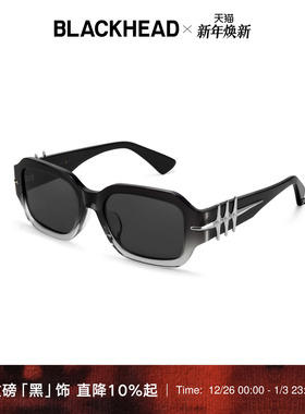 BLACKHEAD/黑头＆THE OWNER联名窄框墨镜复古太阳镜情侣新款欧美