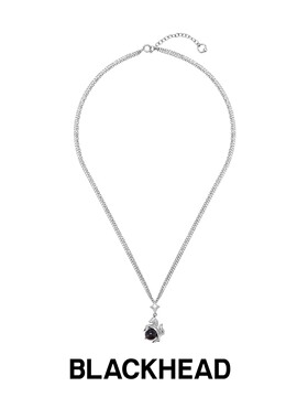 BLACKHEAD/黑头新月骑士系列天马流星吊坠项链原创设计新年