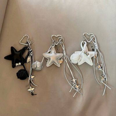 miu韩系可爱ins挂件包包情侣登山绳个性钥匙扣毛绒挂饰