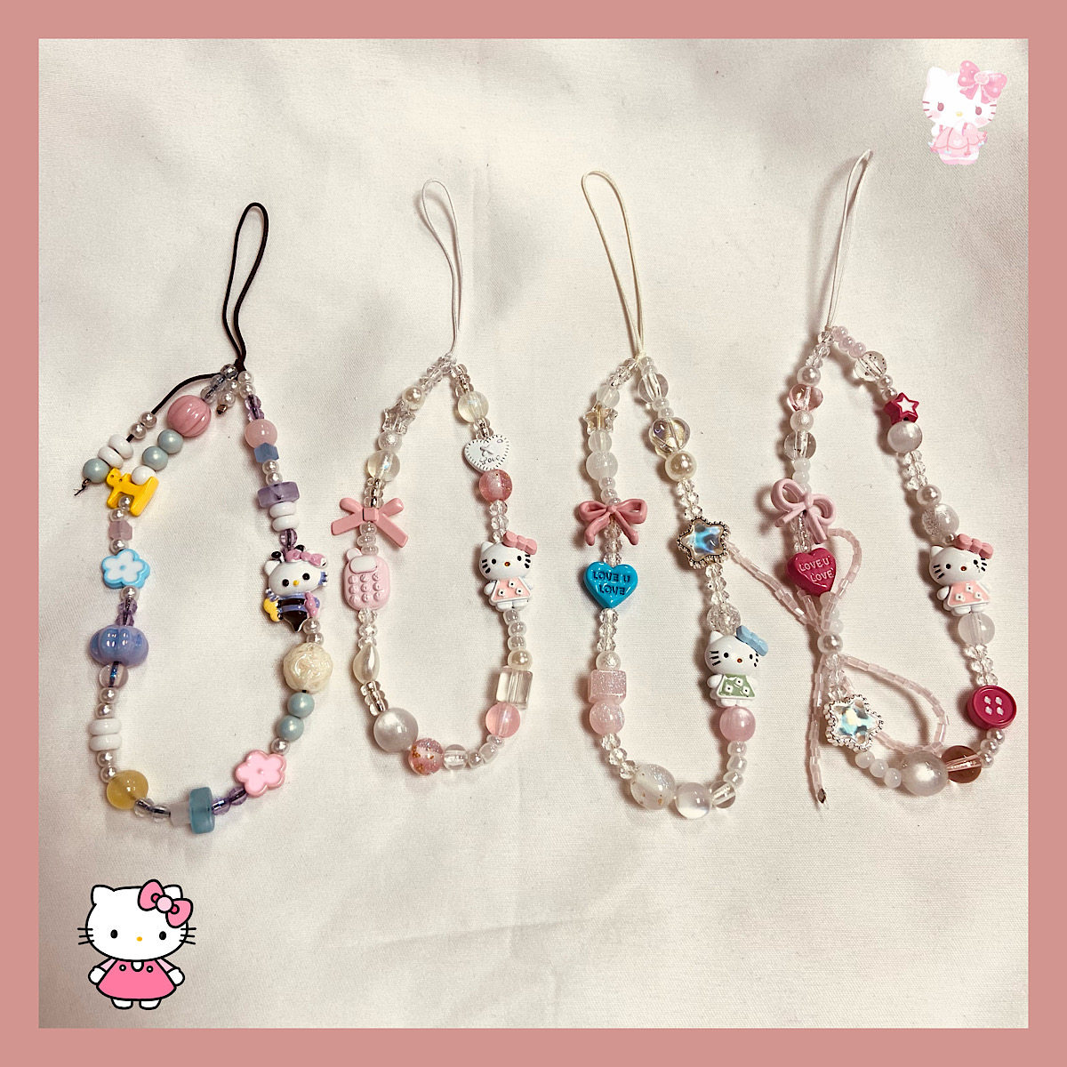 hellokitty猫链新款挂绳短款可爱挂链ccd相机挂件