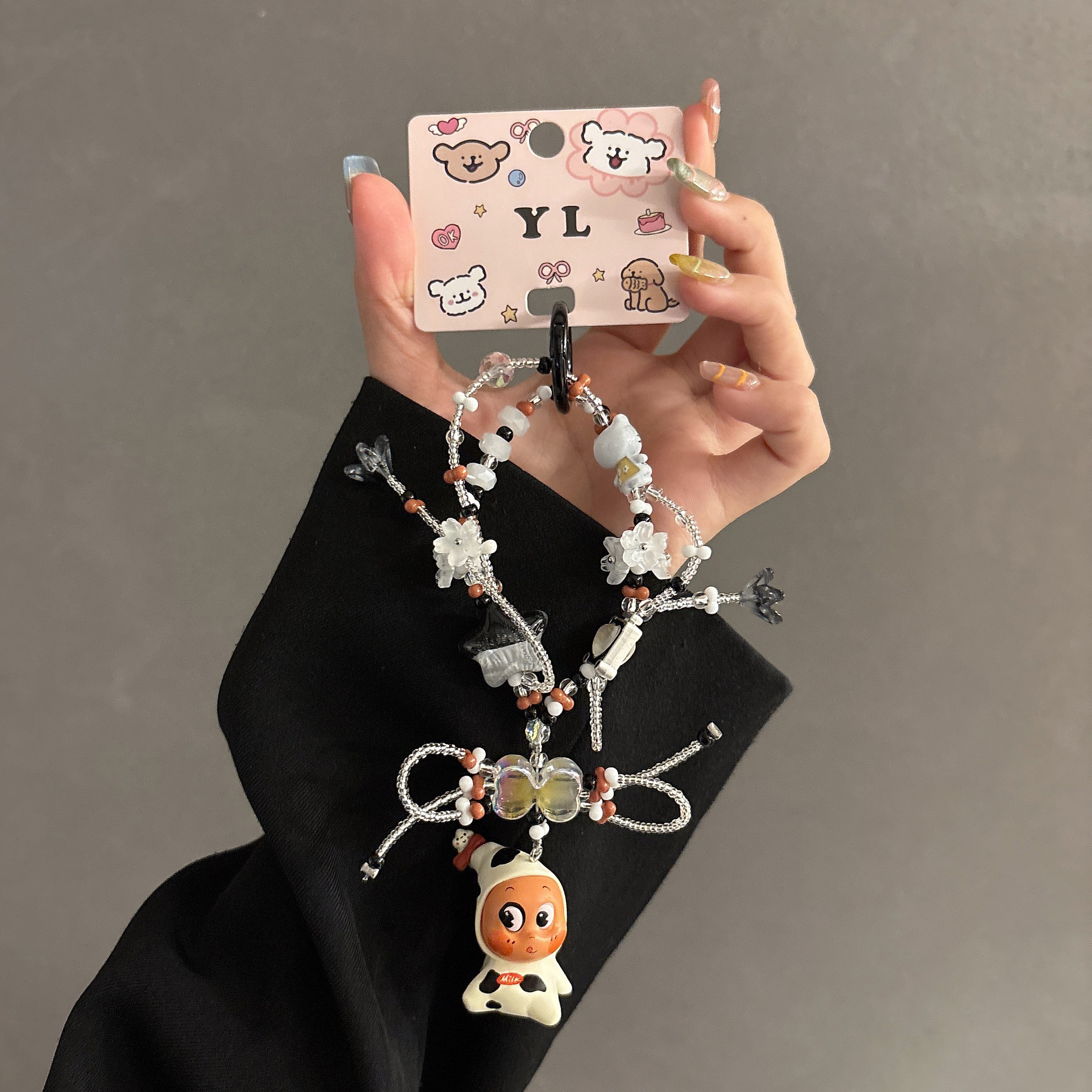 星星人改娃萌粒手机链水杯链ccd挂链包手机壳挂件钥匙扣手车挂