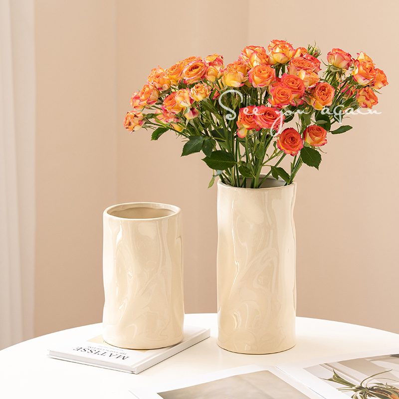 轻奢高级感法式复古艺术小众花器