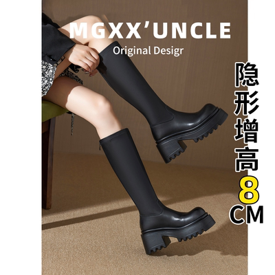 【现货秒发免费试穿]高跟长筒靴