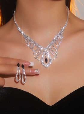 精致满钻不规则个性宴会首饰品