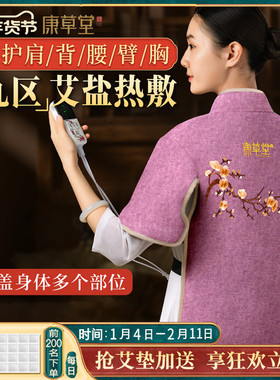 康草堂肩颈盐袋海盐颈椎热敷包电加热粗盐理疗家用腰部艾灸包袋子