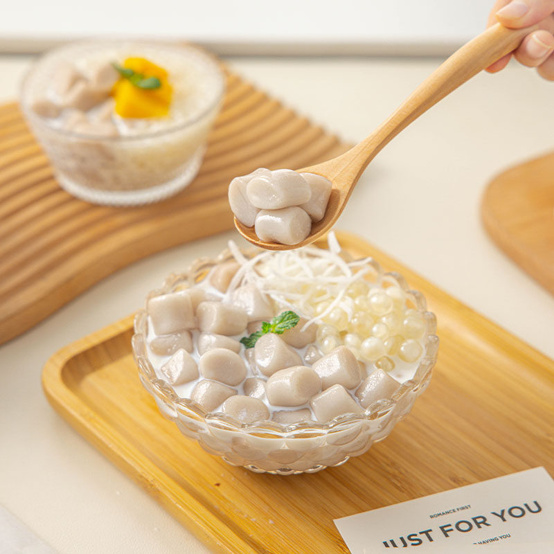 芋头芋圆珍珠粉圆甜品摆摊冰汤圆冰沙丸子配料奶茶冰粉小料芋泥