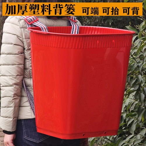 熟胶方形福字背篓耐用摔不坏