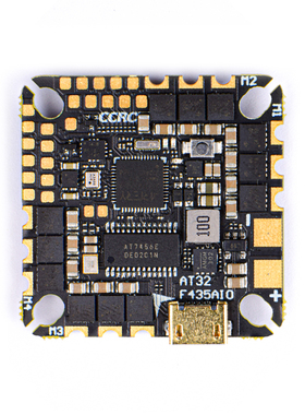CCRC F4 飞控 AIO AT32F435 AM32位电调AT32飞控 穿越机FPV圈圈机