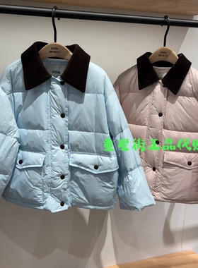 little moco专柜正品25年冬男女童马卡龙色羽绒服外套KBE4EIN036