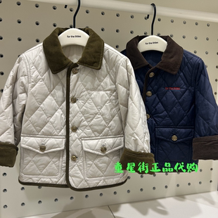 littlemoco国内代购26年冬款婴童男女宝格菱纹棉袄外套KBF4QJKY02