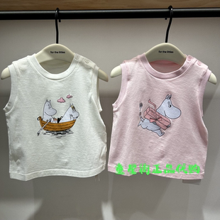 littlemoco国内代购26年夏婴童款男女宝圆领无袖T恤KBF2VETY01