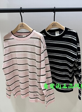 littlemoco专柜正品26年春款男女童撞色拨款针织上衣KBF1SWT011