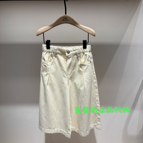 littlemoco国内代购26年夏款休闲牛仔七分裤KBF2JEN006