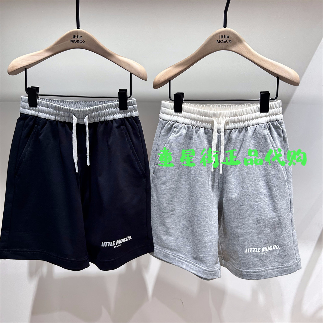littlemoco专柜正品25年夏男女童亲子休闲运动短裤KBE2SOT024