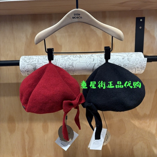 little moco专柜正品25年冬款女童贝雷帽画家帽子KBE4HAT001