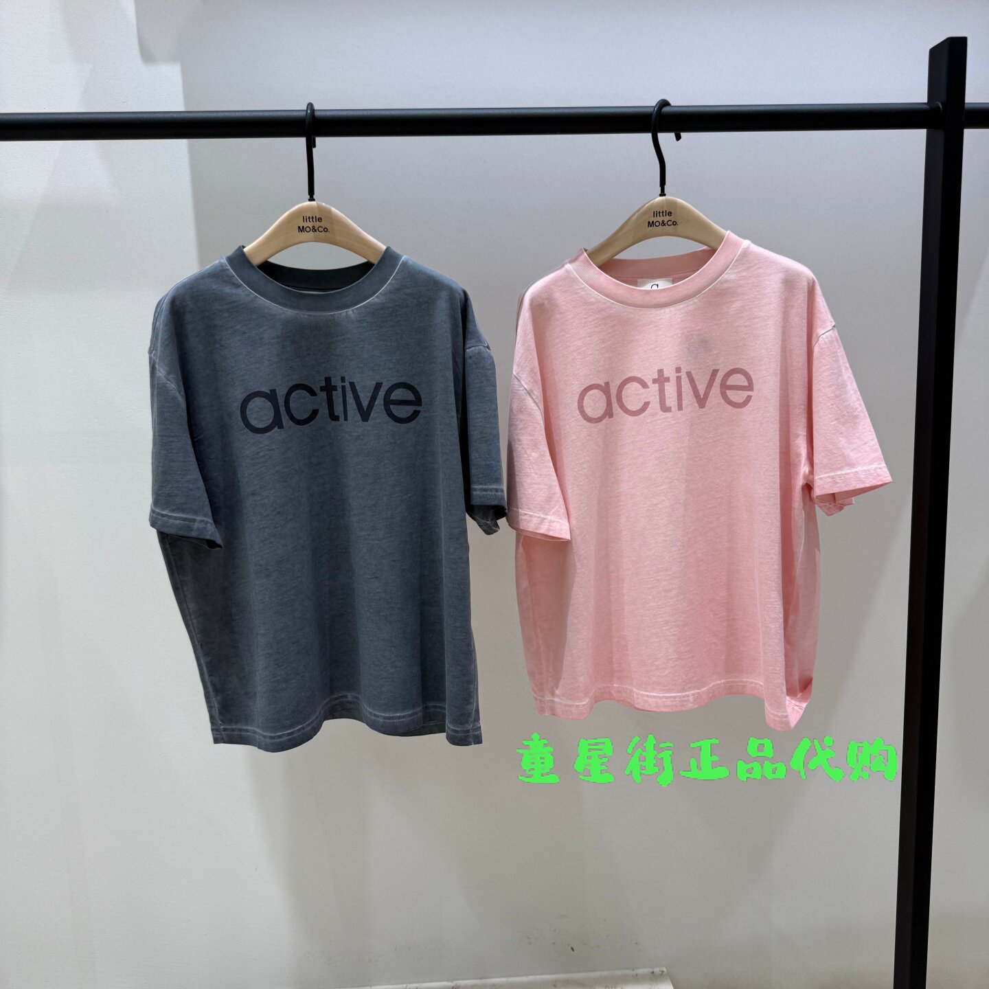 littlemoco国内代购26年夏款男女童纯棉休闲短袖T恤KBF2TEE028