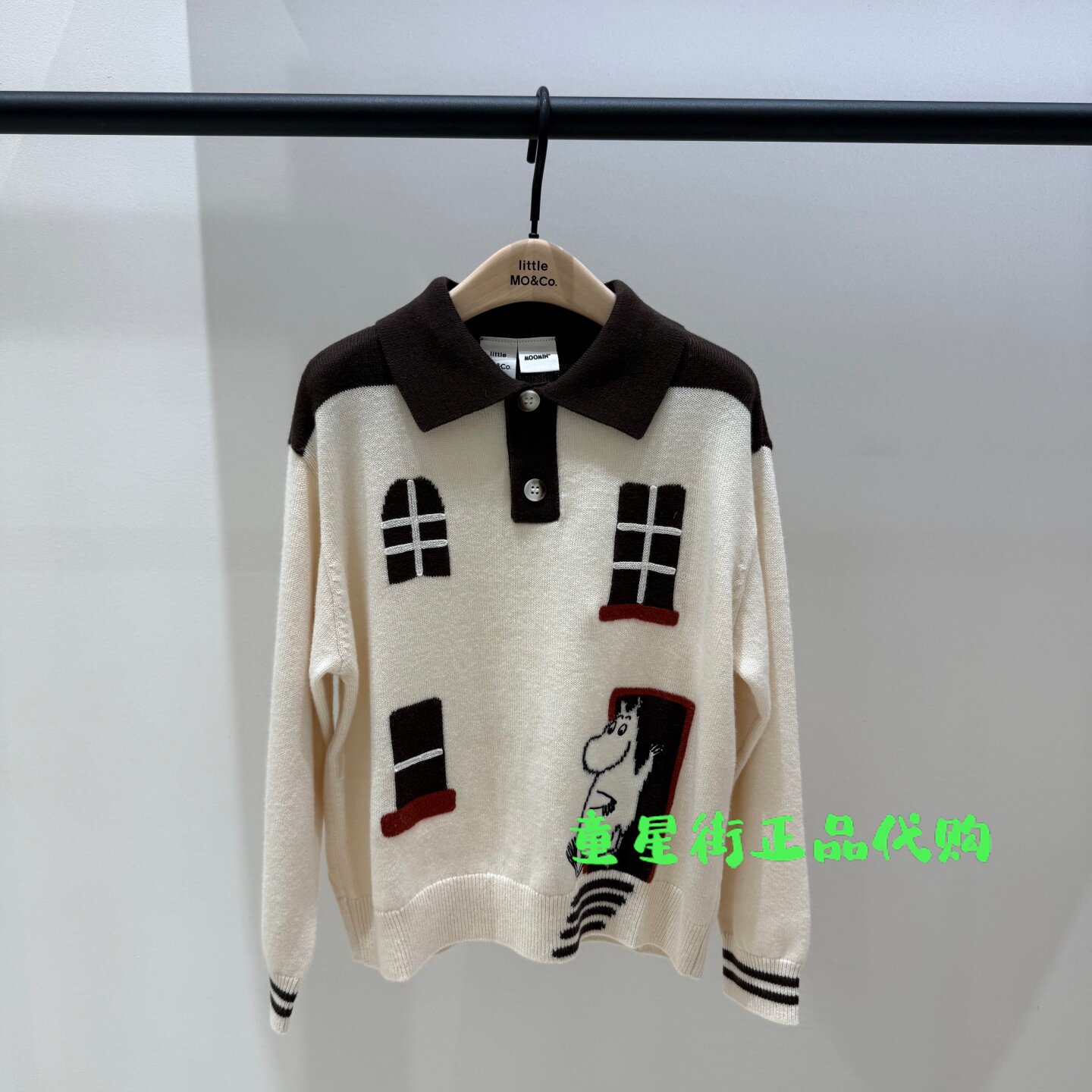 littlemoco国内代购26年秋款男女童联名款针织衫毛衣KBF3SWT013