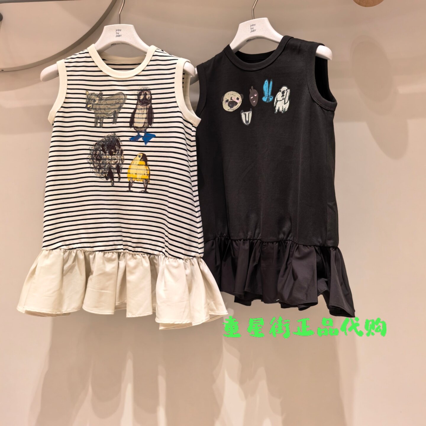小江南童装国内代购26夏款女童动物印花舒适连衣裙1Q6G10730